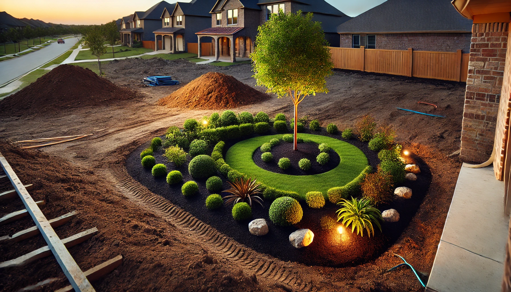 Elevating Curb Appeal with Land Clearing and Landscape Enhancements